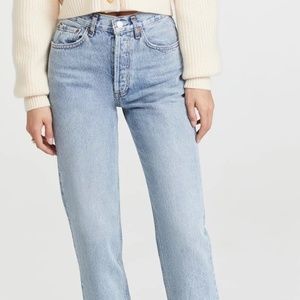 AGOLDE Lana Mid-Rise Straight Leg Jean (Color: Fiction) Size 25